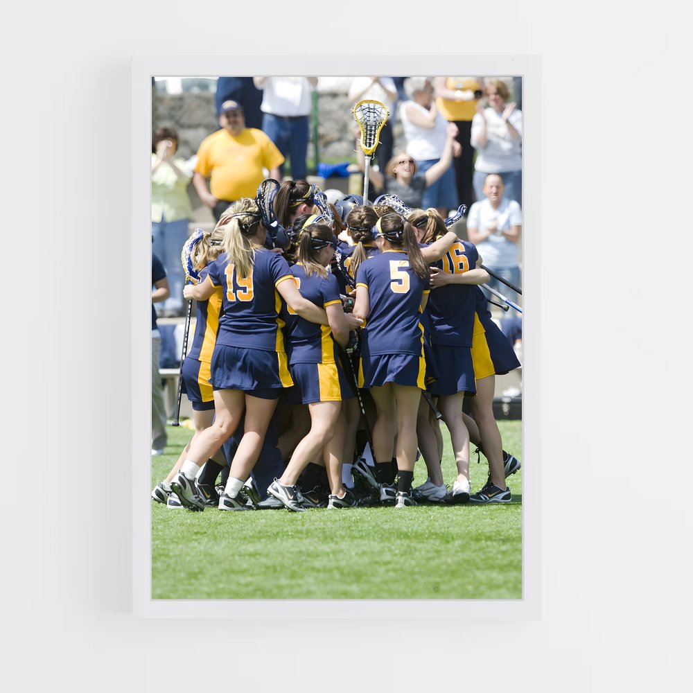 Poster Championnes en Action – affiche Lacrosse (vue 3)